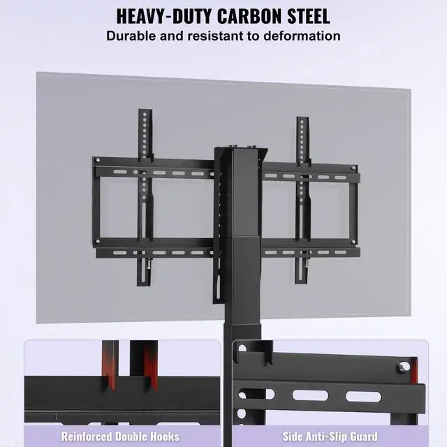 Alt view image 5 of 7 - Motorized TV Lift Stroke Length 39.4 Inches Motorized TV Mount Fit for 32-70 Inch TV Lift with Remote Control Height Adjustable 28.74-68.11 Inch,Load Capacity 154 Lbs