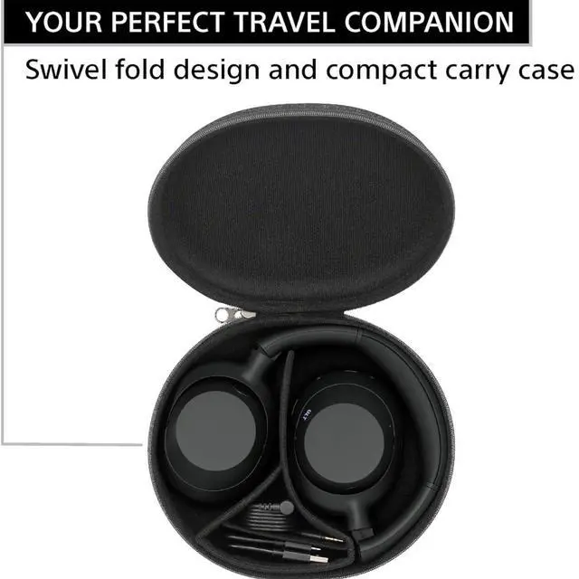 Alt view image 7 of 7 - ULT WEAR Noise Canceling Wireless Headphones with Alexa Built-in, Massive Bass and Comfortable Design, Black WHULT900N/B Bundle with 2 YR Enhanced Protection Pack and Wooden Headphone Stand