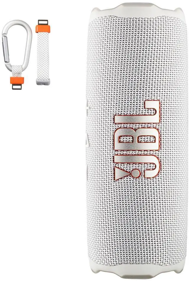 Alt view image 5 of 7 - FLIP 7 (White) Waterproof Portable Speaker Bundle with X-Halo Hardcase (Black)