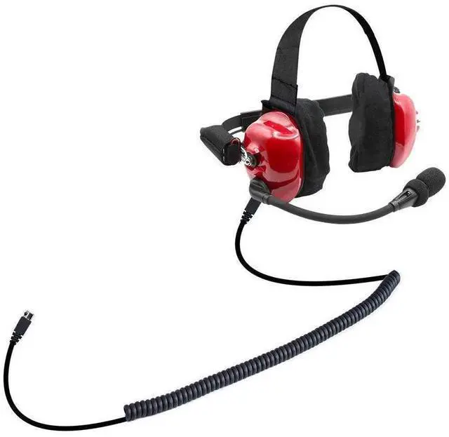 Alt view image 2 of 7 - H80 Linkable Behind-the-Head Track Talk Headset | Connects to NASCAR Scanners and Nitro Bee Race Receivers - 24dB NRR, Noise-Canceling Mic & 3.5mm Audio Input