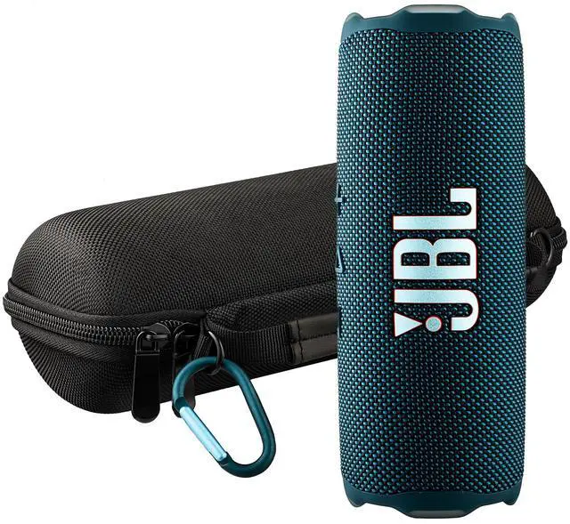 Main image of FLIP 7 (Blue) Waterproof Portable Speaker Bundle with X-Halo Hardcase (Black)