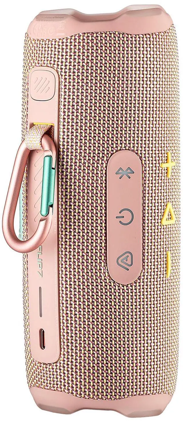 Alt view image 3 of 6 - FLIP 7 (Pink) Waterproof Portable Speaker Bundle with X-Halo Hardcase (Black)
