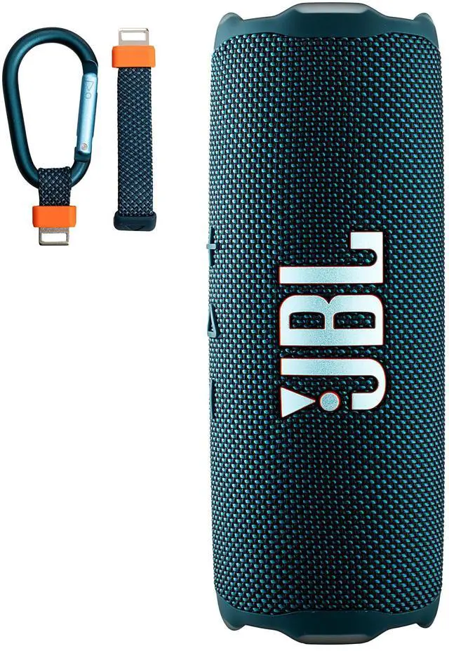 Alt view image 3 of 5 - FLIP 7 (Blue) Waterproof Portable Speaker Bundle with X-Halo Hardcase (Black)
