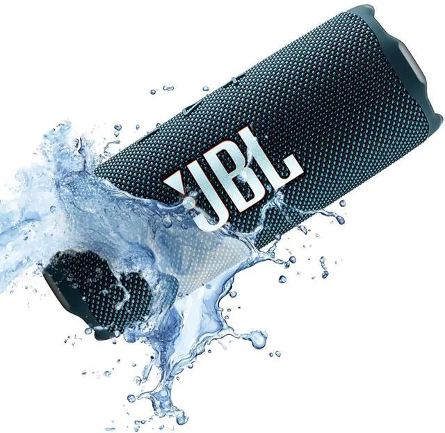Alt view image 5 of 5 - FLIP 7 (Blue) Waterproof Portable Speaker Bundle with X-Halo Hardcase (Black)