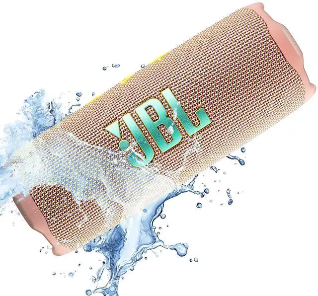 Alt view image 5 of 6 - FLIP 7 (Pink) Waterproof Portable Speaker Bundle with X-Halo Hardcase (Black)