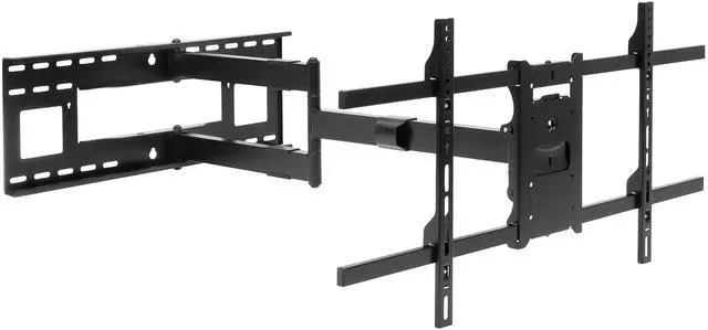 Main image of Full Motion TV Wall Mount, 40" Extension, 40-80" | Dual arm articulating mount holds up to 110 lbs, VESA 100x100 to 800x400, corner & fireplace compatible