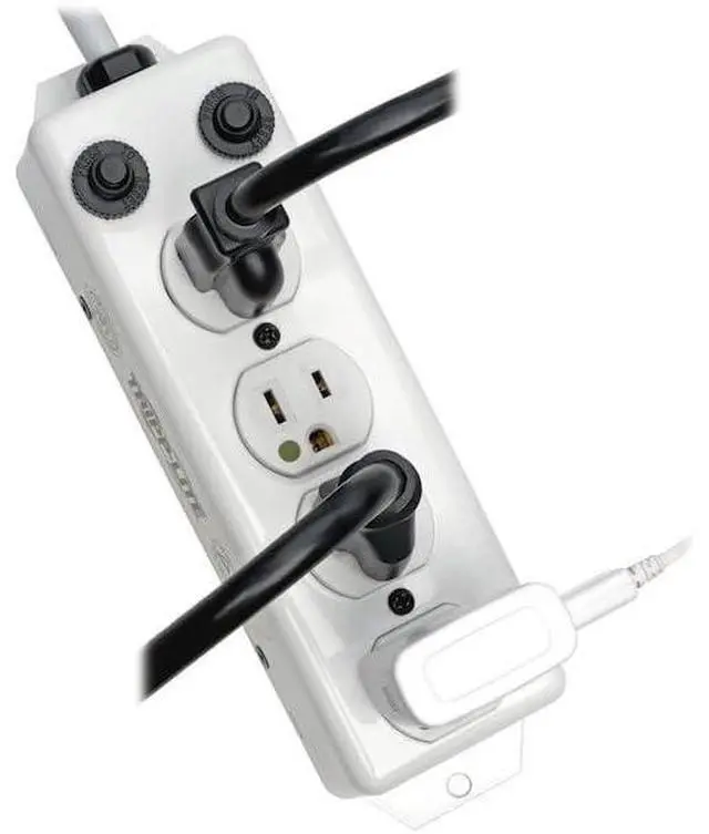 Alt view image 3 of 4 - Safe-IT Medical-Grade Power Strip, 4 15A Hospital-Grade Outlets, 2ft. Cord, UL 1363A (PS-402-HG-OEM)