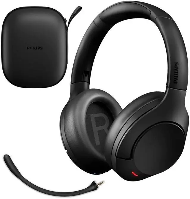 Main image of Wireless Headphones Noise Cancelling, Stereo Over Ear Wireless Headphones with Removable Mic, Bluetooth Headset with Microphone, Lightweight and Touch Control, 55 Hours Playtime
