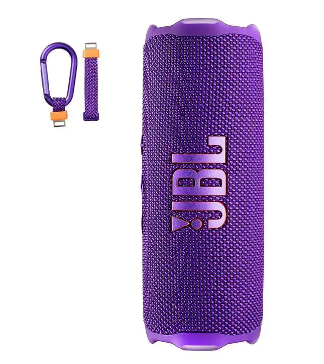 Alt view image 5 of 7 - FLIP 7 (Purple) Waterproof Portable Speaker Bundle with X-Halo Hardcase (Black)