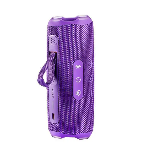 Alt view image 3 of 7 - FLIP 7 (Purple) Waterproof Portable Speaker Bundle with X-Halo Hardcase (Black)