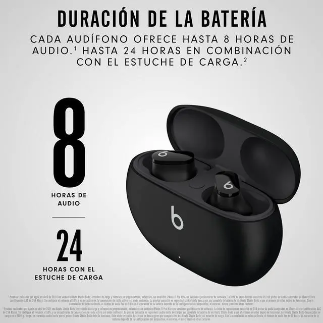 Alt view image 6 of 7 - New Studio Buds True Wireless Noise Cancelling Earbuds (Black)