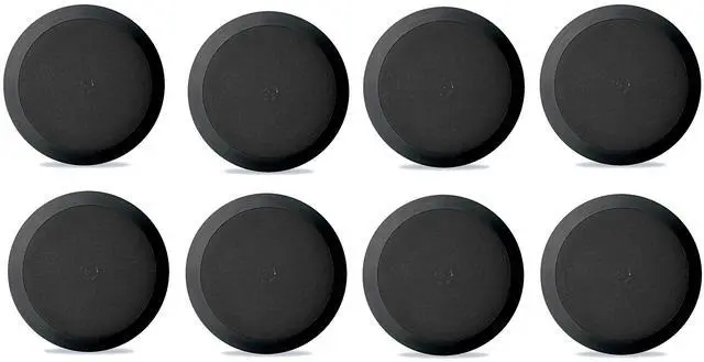 Main image of 8) NEW PDIC81RDBK 250W 8 Inch Flush in-Wall in-Ceiling Speakers