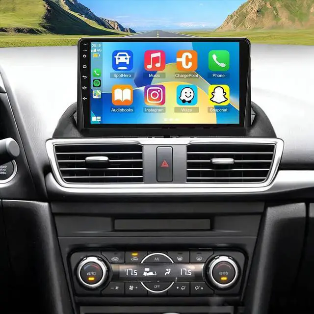 Main image of Car Radio for Mazda 3 Axela 2014 2015 2016 2017 2018 2019 with with Carplay Android Auto, 9 Inch Touch Screen Stereo for Mazda 3 Axela WiFi GPS Bluetooth AHD Backup Camera-2+32G