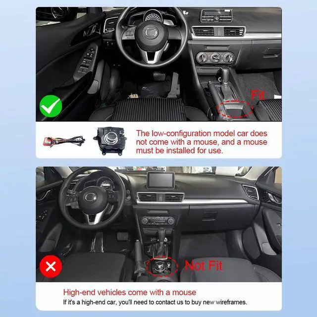 Alt view image 2 of 7 - Car Radio for Mazda 3 Axela 2014 2015 2016 2017 2018 2019 with with Carplay Android Auto, 9 Inch Touch Screen Stereo for Mazda 3 Axela WiFi GPS Bluetooth AHD Backup Camera-2+32G