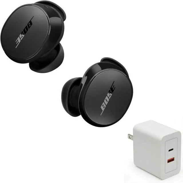 Main image of QuietComfort Earbuds Bundle with Fast Charger - True Wireless Bluetooth Earbuds with Active Noise Cancellation and Mic, USB-C Charging, IPX4 Rating, Up to 8.5 Hours of Playtime, (Black)