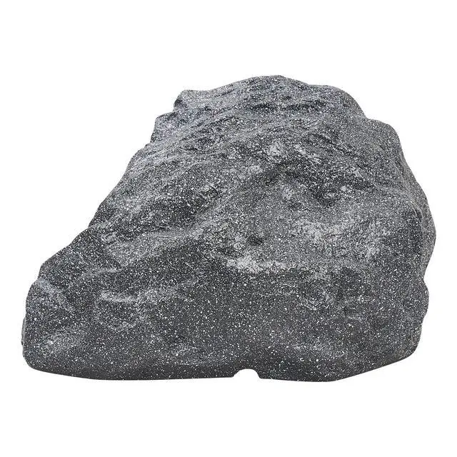 Alt view image 5 of 6 - Pair of 2-Way 8" High Fidelity Passive Outdoor Rock Speakers, Weather-Resistant, 70V/100V/8-Ohm, Commercial Installation for Garden, Yard, Deck, Gray (ROCK-82G-PAIR)