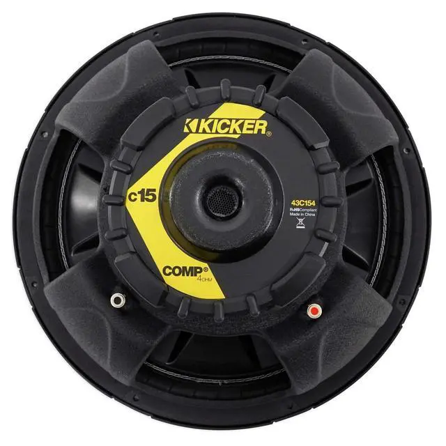 Alt view image 5 of 7 - 43C154 Comp 15" 500 Watt Car Audio Subwoofer+Sealed Sub Box Enclosure