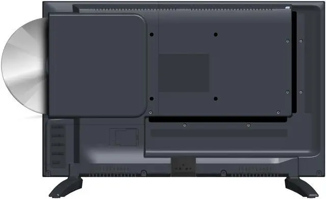 Alt view image 6 of 7 - SC-1926DVD 19-inch LED Smart HDTV w/DVD Player, 3X HDMI, 1080p, WiFi, USB, AC/DC Compatible for Home, Kitchen, or RV Camper, DC Car Cord Included (SC-1926SDVD 19 Smart TV/DVD Combo)