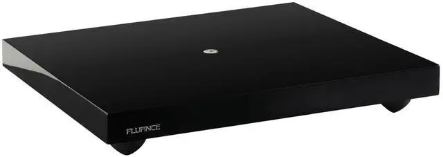 Main image of IB40 Turntable Isolation Base Anti-Vibration Wood Platform for Enhanced Sound Clarity and Superior Damping with Height Adjustable Feet, Bubble Level, Universal Compatibility- Piano Black