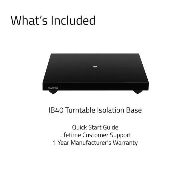 Alt view image 7 of 7 - IB40 Turntable Isolation Base Anti-Vibration Wood Platform for Enhanced Sound Clarity and Superior Damping with Height Adjustable Feet, Bubble Level, Universal Compatibility- Piano Black