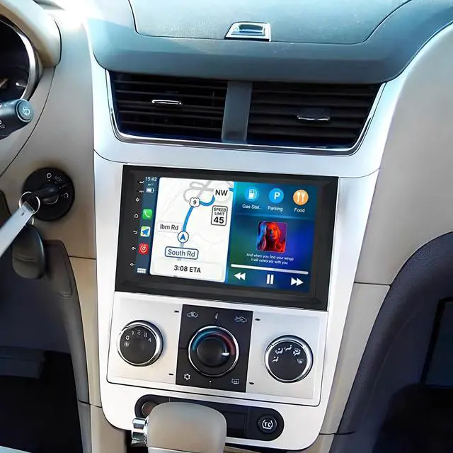 Alt view image 2 of 7 - Android 13 Double Car Stereo for Chevy Traverse 2009-2014 w/Wireless Carplay Android Auto, 7 Inch Car Radio Receiver GPS Bluetooth WiFi SWC BT Backup Camera Mic, 2+32G