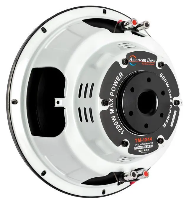 Alt view image 4 of 4 - Titanium 12" Slim 1200 Max Watts Car Subwoofer