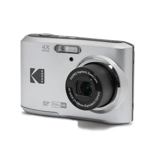 Alt view image 4 of 7 - PIXPRO FZ45 4X Zoom Camera (Silver) (FZ45SR) + Cleaning Cloth Bundle | For Travel, Family & Everyday Photography | Wide-Angle Lens | Full HD Video | 16MP | 4x Optical Zoom + 128GB Memory Card