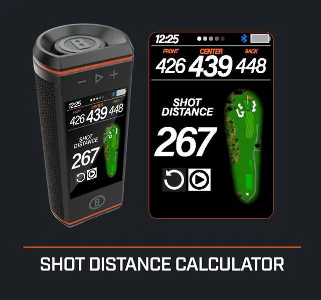 Alt view image 5 of 7 - Bushnell Golf Wingman HD GPS Speaker with Color Touchscreen, Audible and Visual Front/Center/Back with Powerful 360 Degree Audio, Hazard Distances. Full Hole View and Signature Series Power Bundle
