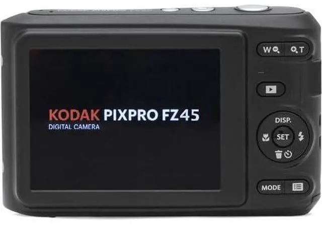Alt view image 4 of 5 - Kodak PIXPRO FZ45 Digital Camera, 16MP Compact Point & Shoot, 4X Optical Zoom, 27mm Wide Angle Lens, 1080P Full HD Video, White + Camera Case & 32GB SD Card
