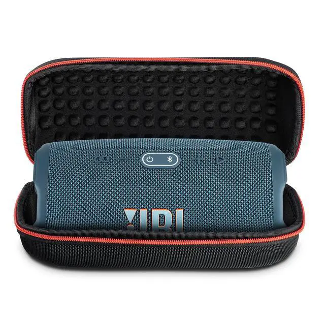 Alt view image 3 of 6 - Charge 5 Wireless Bluetooth Speaker (Blue) | Rugged IP67 Waterproof Outdoor Audio with Deep Bass & 20H Playtime | Includes Protective Travel Case for Beach, Hiking, Camping, and More