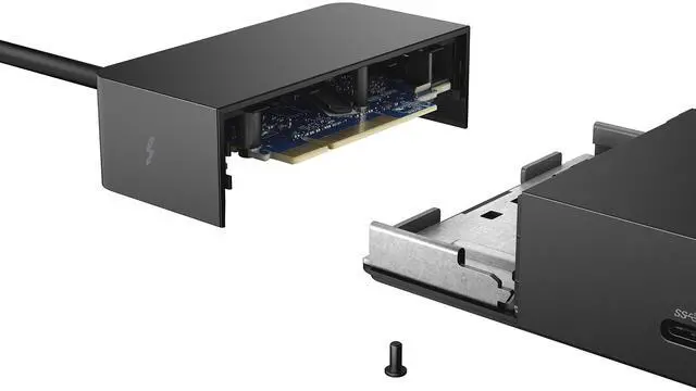 Alt view image 6 of 7 - WD19TB Thunderbolt Docking Station with 180W AC Power Adapter (130W Power Delivery), Black