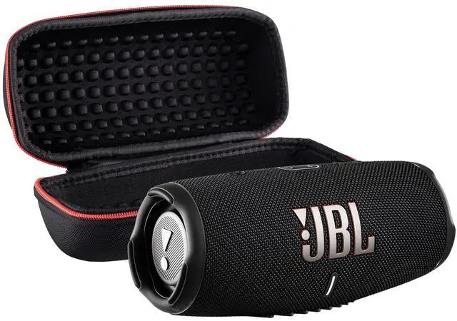 Main image of Charge 5 Wireless Bluetooth Speaker (Black) | Rugged IP67 Waterproof Outdoor Audio with Deep Bass & 20H Playtime | Includes Protective Travel Case for Beach, Hiking, Camping, and More