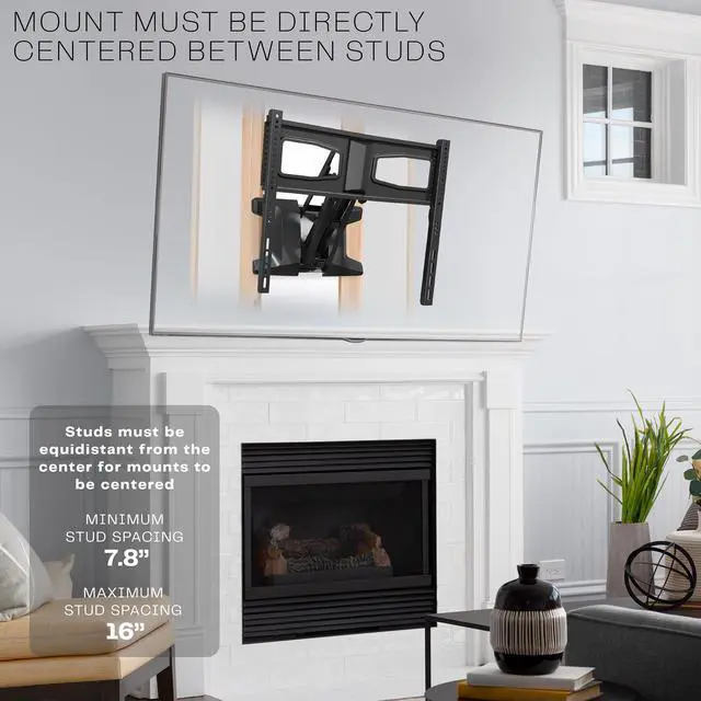 Alt view image 7 of 7 - Motorized TV Wall Mount for 37 to 70 inch Screen up to 77 lbs, Above Fireplace Height Adjustable Electric Pull Down Mantel Bracket, Black, MOUNT-E-M070R