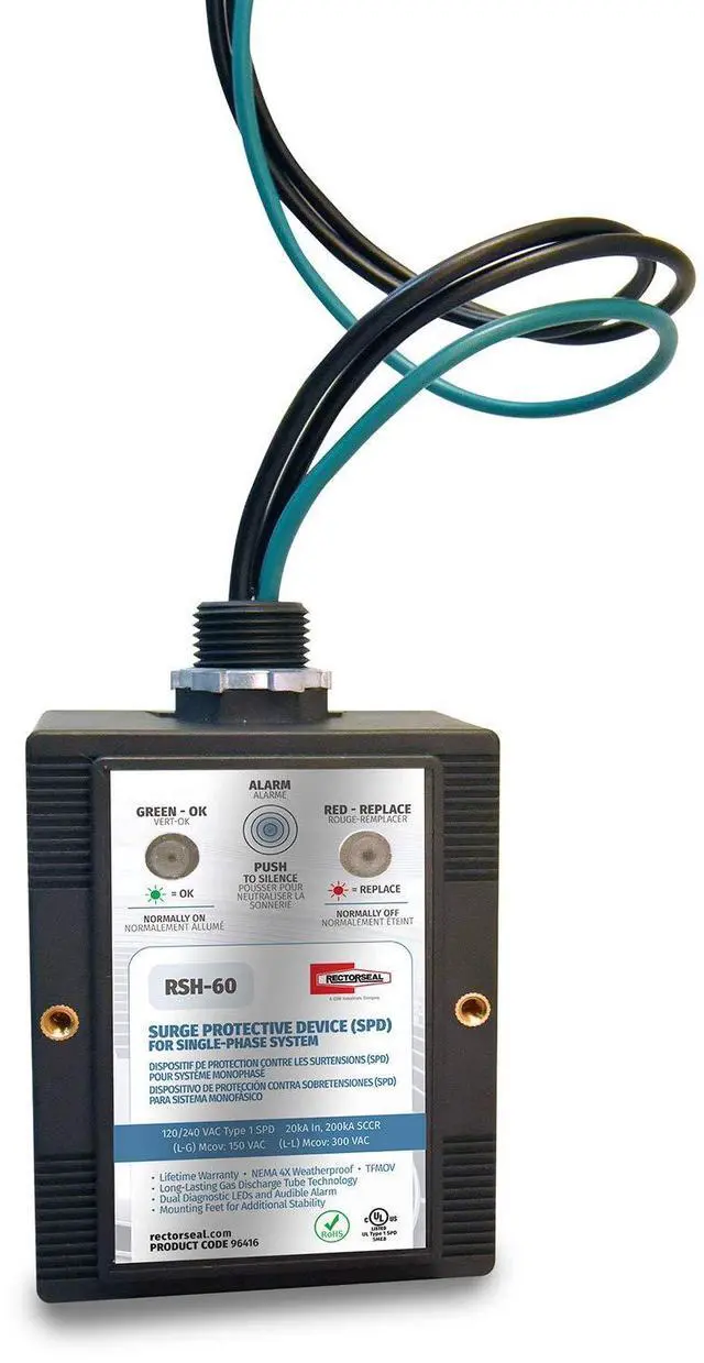 Main image of RSH Surge Protectors 96416 Surge Protector, Multi-Use, Electrical, 120-240 VAC