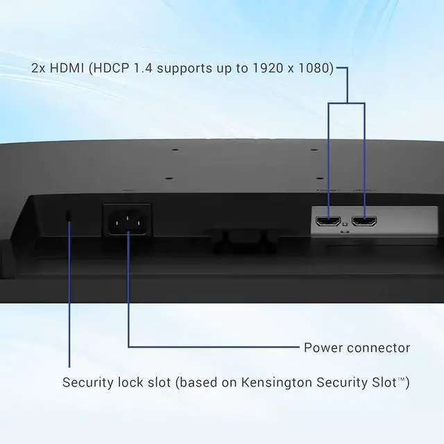 Alt view image 5 of 7 - 27" FHD 144Hz Monitor, Height Adjustable, IPS LCD Monitor, 1ms MPRT, FreeSync, Ultra Thin bezels, 1000:1, Anti Glare, Low Blue Light, Flicker Free, VESA 2 x HDMI, Black
