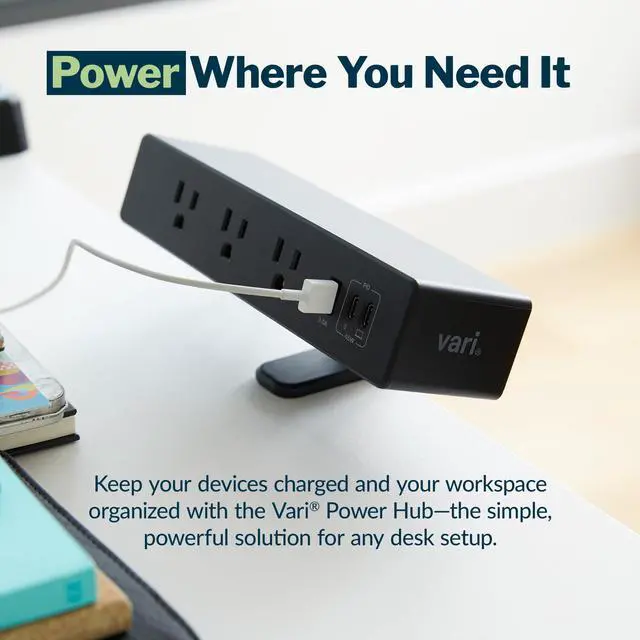 Alt view image 2 of 6 - Power Hub 4th Gen Desk Mount Charging Station