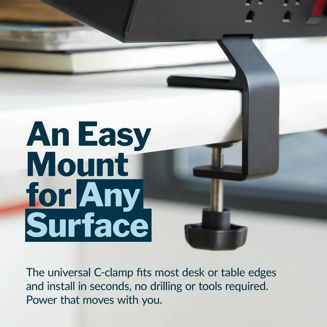 Alt view image 4 of 6 - Power Hub 4th Gen Desk Mount Charging Station
