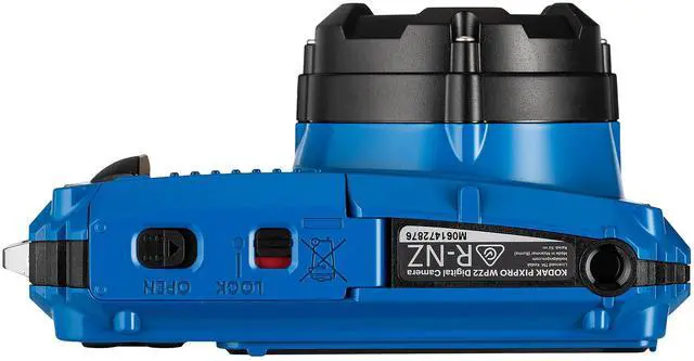 Alt view image 6 of 7 - PIXPRO WPZ2 Digital Camera (Blue) | 16MP Sensor, 4X Optical Zoom, Waterproof Shockproof Design & Full HD Video | Great for Outdoor & Travel Photos (WPZ2BL) + 32GB Card + Case + Cleaning Cloth
