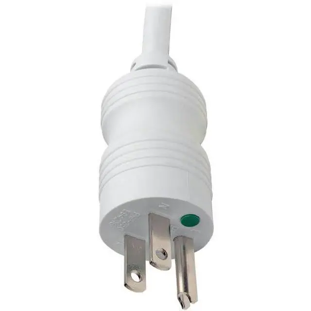 Alt view image 3 of 5 - Outlet Strip, Hospital Grade, 6 5-15R-HG, 5-15P-HG, 7 ft., White PS-607-HG-OEM - 1 Each