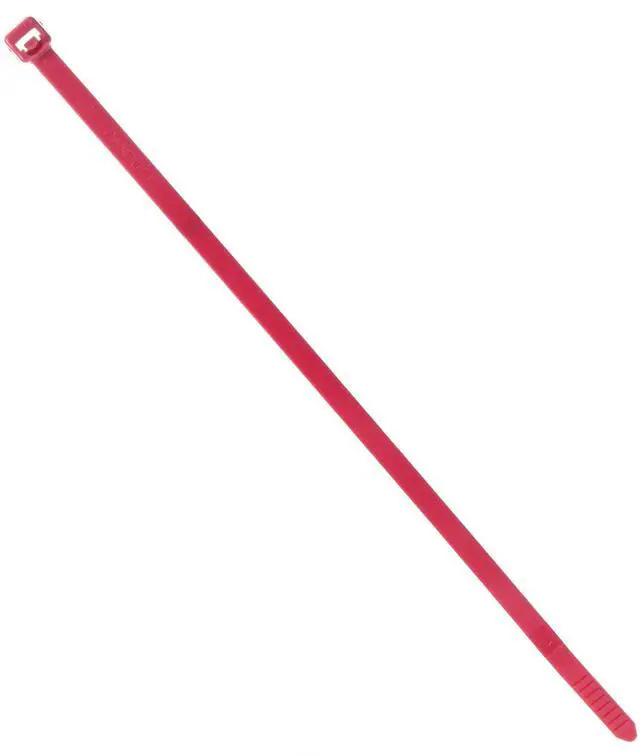 Main image of PRT2S-M2 Cable Tie, Releasable, Standard, Nylon 6.6, 7.4-Inch Length, Red (1,000-Pack)