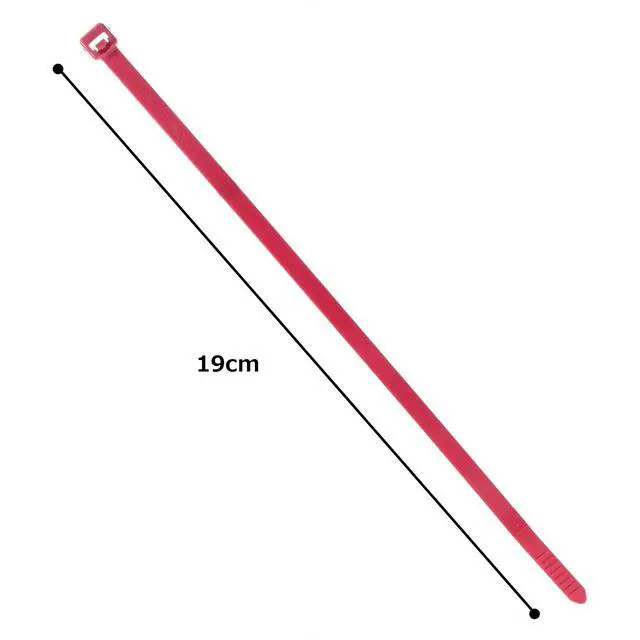 Alt view image 5 of 5 - PRT2S-M2 Cable Tie, Releasable, Standard, Nylon 6.6, 7.4-Inch Length, Red (1,000-Pack)