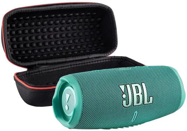 Main image of Charge 5 Wireless Bluetooth Speaker (Teal) | Rugged IP67 Waterproof Outdoor Audio with Deep Bass & 20H Playtime | Includes Protective Travel Case for Beach, Hiking, Camping, and More