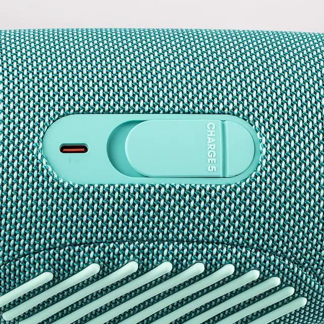 Alt view image 5 of 7 - Charge 5 Wireless Bluetooth Speaker (Teal) | Rugged IP67 Waterproof Outdoor Audio with Deep Bass & 20H Playtime | Includes Protective Travel Case for Beach, Hiking, Camping, and More