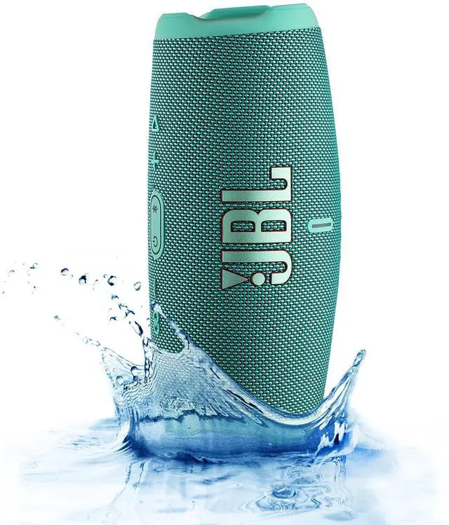 Alt view image 6 of 7 - Charge 5 Wireless Bluetooth Speaker (Teal) | Rugged IP67 Waterproof Outdoor Audio with Deep Bass & 20H Playtime | Includes Protective Travel Case for Beach, Hiking, Camping, and More