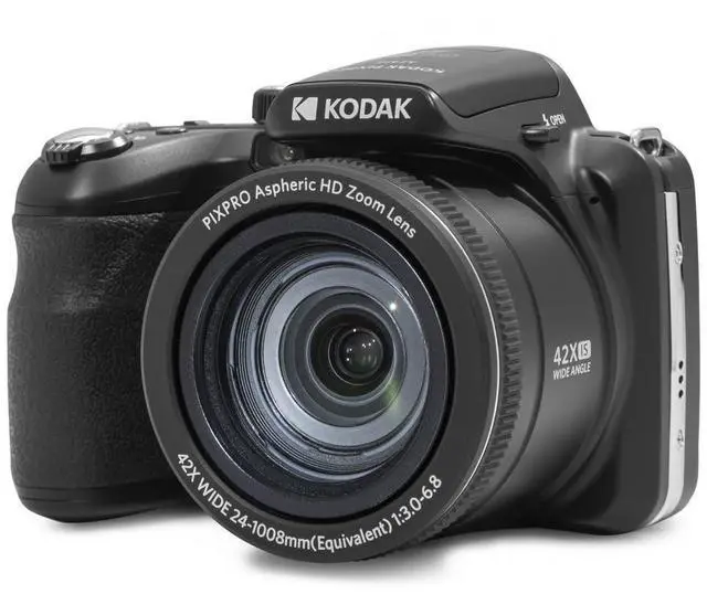 Main image of PIXPRO AZ425 20MP Digital Camera, 42x Optical Zoom, OIS, Black | 1080p Full HD Video, 24mm Wide Angle Lens, 3 Inch LCD, Bridge Camera, Li-Ion Battery, Wildlife and Sports