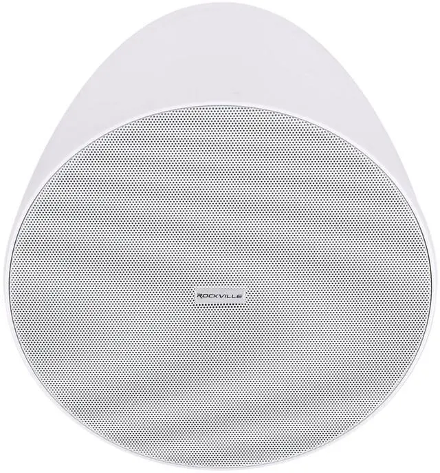 Alt view image 2 of 7 - PEN-80T White 8" 70V Hanging Pendant Speaker for Restaurants | 70V/100V Transformer Taps: 40W, 20W, 10W, 5W or 8 Ohm 60W RMS, Euroblock Terminals, Deep Bass