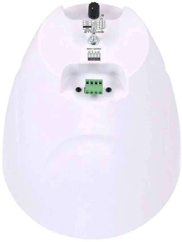 Alt view image 4 of 7 - PEN-80T White 8" 70V Hanging Pendant Speaker for Restaurants | 70V/100V Transformer Taps: 40W, 20W, 10W, 5W or 8 Ohm 60W RMS, Euroblock Terminals, Deep Bass