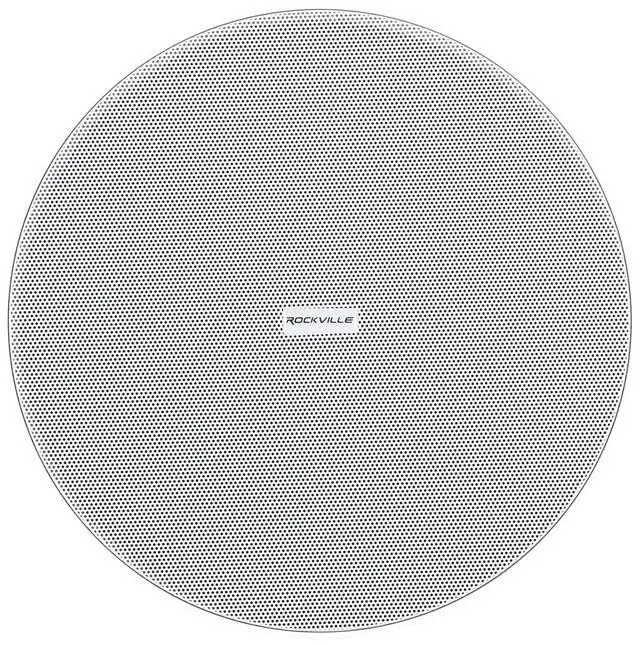Alt view image 3 of 7 - PEN-80T White 8" 70V Hanging Pendant Speaker for Restaurants | 70V/100V Transformer Taps: 40W, 20W, 10W, 5W or 8 Ohm 60W RMS, Euroblock Terminals, Deep Bass