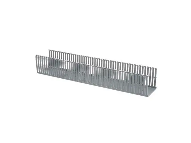 Alt view image 2 of 2 - F4X4LG6 Type F Narrow Slotted Duct, PVC, Light Gray