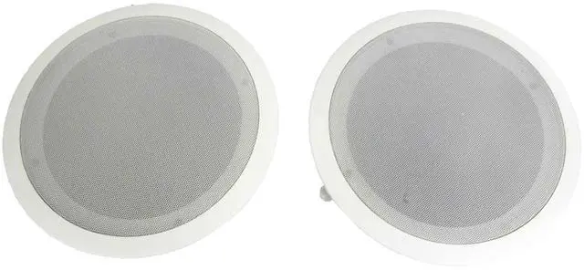 Alt view image 6 of 7 - PDIC Series 8 Inch 250 Watts 4.8 Ohms Round Flush Mount Wall and Ceiling Home Speakers with Directable 0.5 Inch Polymer Dome Tweeter, Pack of 8